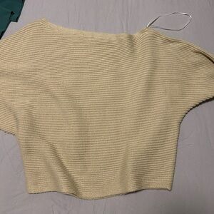Princess Polly One shoulder Tan Sweater Size 0